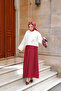 Women's Linda Maxi Skirt Burgundy - 2