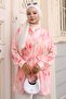 Patterned Hijab Shirt Powder 701