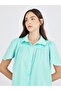 Striped Buttoned Oversized Shirt - 3