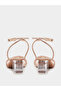 Embellished Transparent Block Heel Sandals - 5