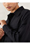 Black Pocket Detail Buttoned Shirt - 4