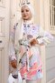 Patterned Hijab Shirt Lilac 701