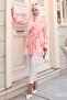 Patterned Hijab Shirt Powder 701 - 3