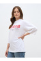 Slogan Print Oversized T-Shirt - 3
