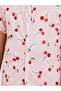 All-Over Print Buttoned Top and Pyjama Set - 3