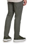 Khaki Regular Fit Patterned Cotton Jogger Trousers with Side Pockets - 5