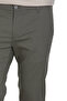 Khaki Regular Fit Patterned Cotton Jogger Trousers with Side Pockets - 4