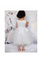 Rochie alba cu flori corai - 3