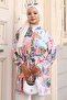 Patterned Hijab Shirt Lilac 704 - 4