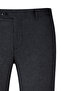 Black Slim Fit Fabric Trousers with Side Pockets - 2