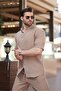 طقم شورت وقميص رجالي من Camel بتصميم أساسي - E7321 - 2