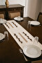 Bohemian Dal Series Linen 3-Piece Punch Set, 40*110 cm Runner, 43*43 Pillowcase - 2