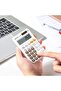 1200 Solar/Battery Pocket Calculator, 12-Digit Display, 50g Lightweight & Silicone Keys - White - 3