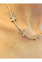 Steel Zircon Stone Inlaid Butterfly Women's Necklace 25 cm - 3