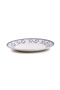 Callista 10.5 inch Ceramic Dinner Plate (Purple & White, Set Of 1) - 2