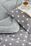 Single Welsoft Fluffy Sleeping Set Smoked Star |   Elasticized Sheet | - 3