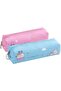 EH902 Pencil Pouch – 19x5x5cm, Blue/Pink, Smooth Durable Zip, Stylish Color Blend, 1pcs - 2