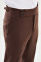 Straight Super Slim Fit Belted Men's Trousers Brown - 38138.23Y - 2