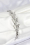 Brass Zircon Stone Model Silver Color Women's Bracelet Tj-Bb7542