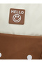 Boys Contrast Pocket Backpack with Bear Charm - 3