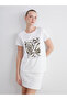 Crew Neck Printed Women's T-Shirt