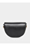 Solid Half Moon Saddle Bag with Flap Front - 2