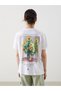 Peak New Season Crew Neck Claude Monet Printed Women's T-Shirt - 4