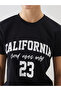 Crew Neck California Printed Women's T-Shirt - 4