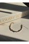 Double Color Stone Formed Women's Steel Bracelet – Gold & Silver Detailed - 6
