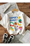 Unisex Farmer's Market Printed Oversize Crew Neck T-Shirt