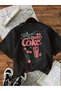 Unisex Cherry Coke Printed Oversize Crew Neck T-Shirt - 2
