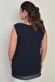 Women's Chiffon Sleeveless Plus Size Blouse - 4