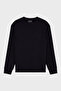 Logo Embroidered Stretch Cotton Regular Fit Crew Neck Sweat Men's Sweat Em002906 Af10 - 4