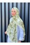 Minelarp Lemon Yellow Rose Pattern Soft Shawl - 3