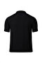 Black Regular Fit Polo Neck Cotton T-Shirt - 3