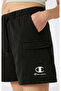 Icons Plush Wash Cargo Short Black Women's Shorts-118024-Kk001 - 4