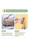 Self-Cleaning Pet Grooming Brush, Removes Tangles & Loose Hair for Cats, Orange - 5