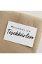 ’’Thank You for Your Order’’ Thank You Card 100 Pieces 8X5Cm 300 Gr Matte Coated