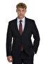 Navy Blue Slim Fit Pointed Collar Classic Suit - 2