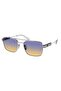Unisex Sunglasses 67Z 1Bc-06Z 56-18, Rectangle, Silver Color, Metal Frame