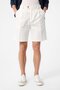Ecru High Waist Pleated Men's Shorts
