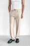 Men's Elastic Waist Baggy Trousers Cream - 6
