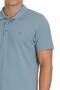 Blue Regular Fit 100% Cotton Polo Neck T-Shirt - 4