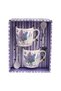 Set de două căni cu design lavandă, include lingurițe - 4
