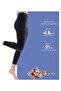 Night Anti-cellulite Honeycomb Leggings,Black S/M - 2