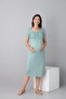 Short Sleeve Maternity Nightgown with Lace Detail Suitable for Breastfeeding