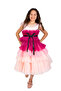 Magdalena Pink with black belt short Party Dress - VIP collection
