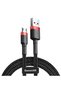 Cafule USB-Micro USB Cable, 2 meters, Black/Red