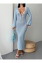 Long Dress with Buckle Detail Open Knitting