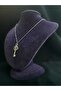 Key Model Flower Design Embroidered Love Bondage Symbol Luck Themed Key Steel Pendant - 8